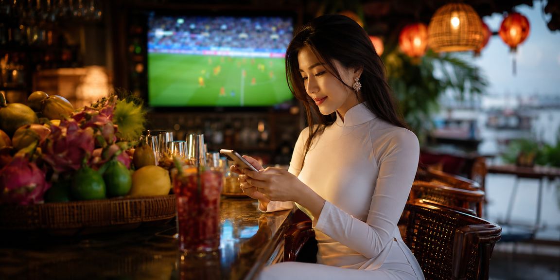 Trò chơi slots tại vùng Mekong với hình ảnh áo dài truyền thống Việt Nam